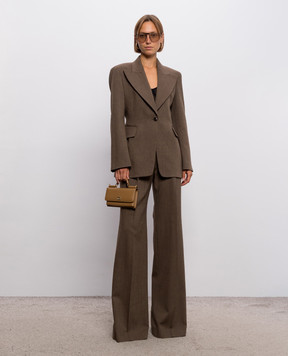 Ermanno Scervino Brown jacket with wool D496I312YAX