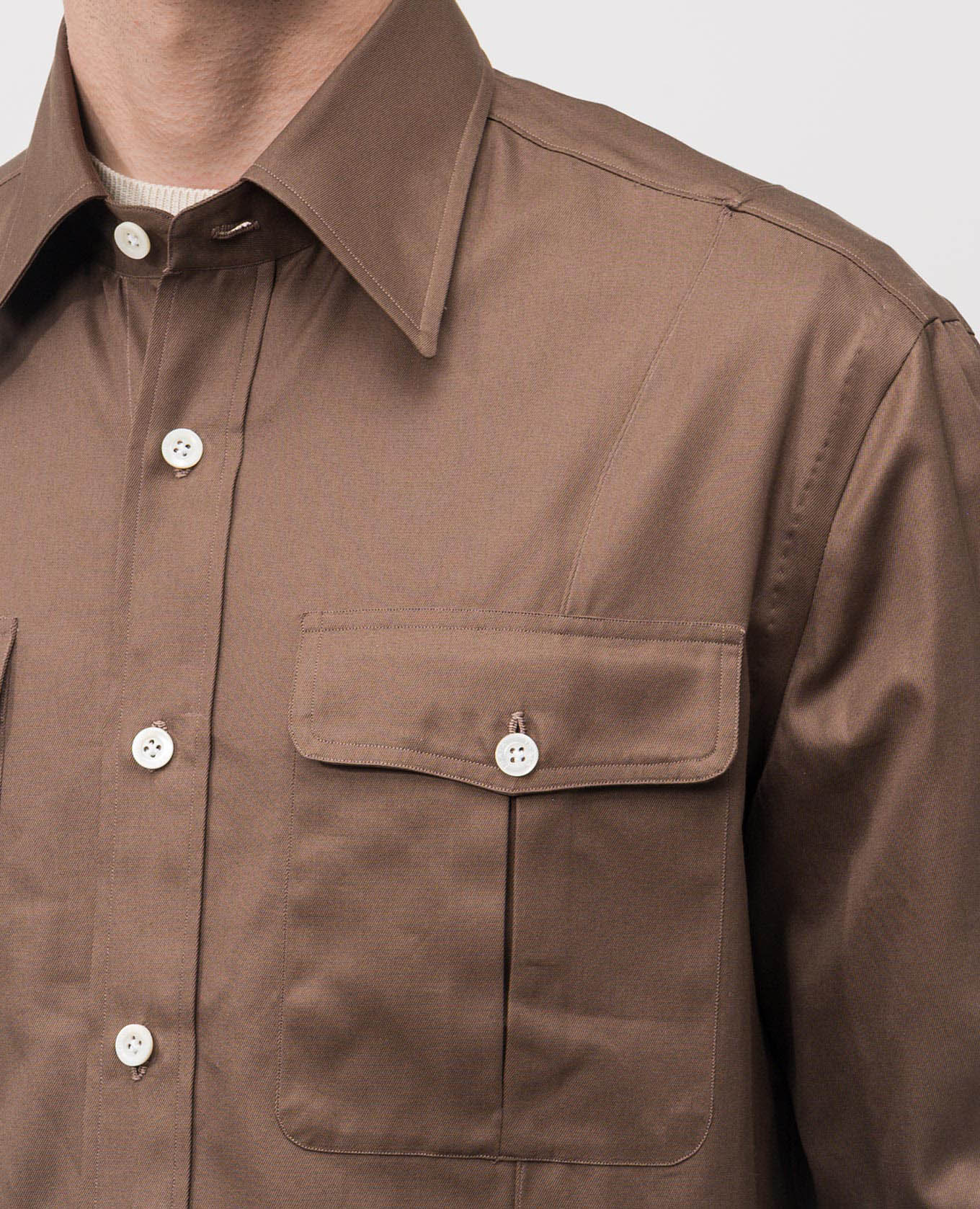 Brown shirt ISAIA 5
