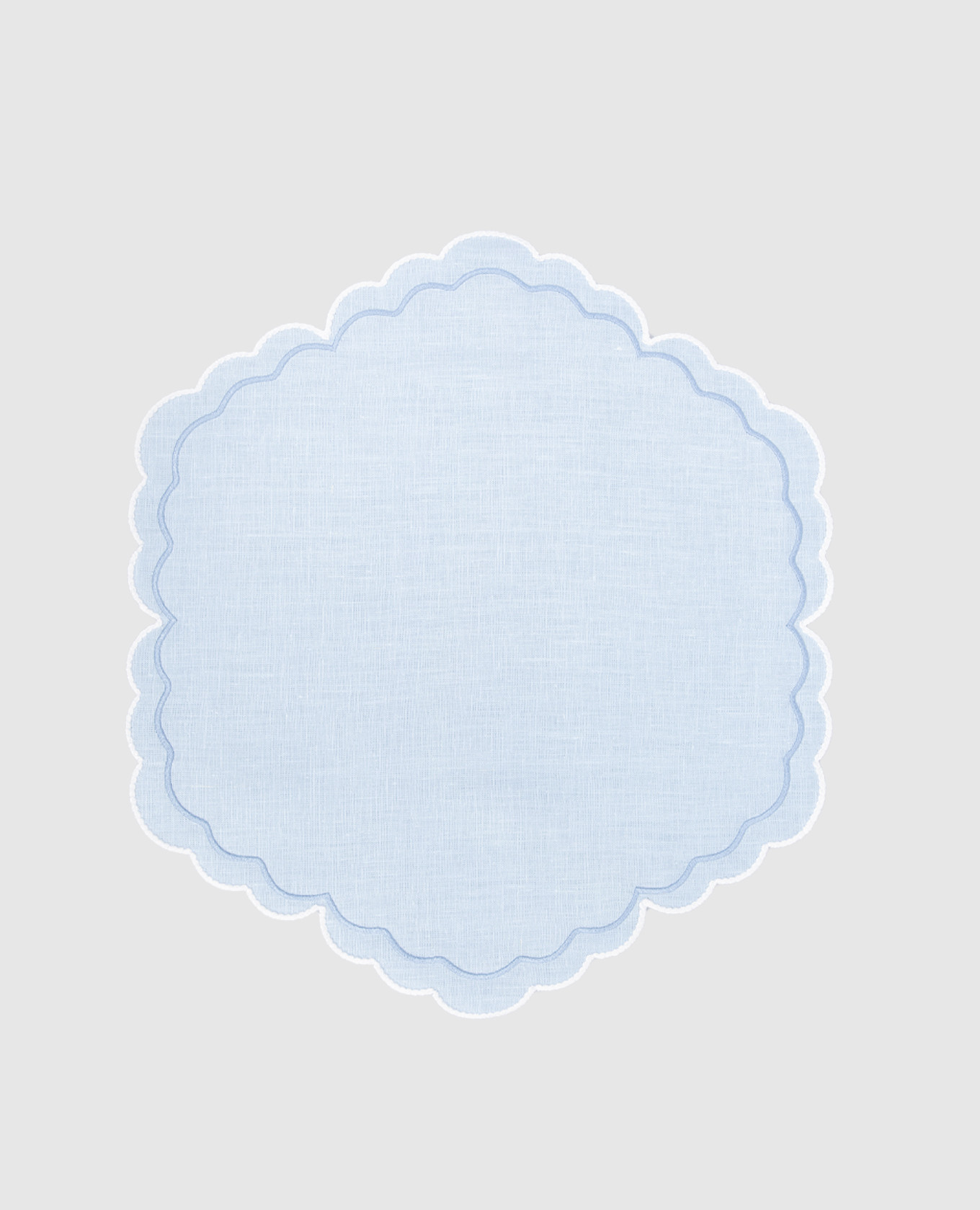 

Blue Paris linen serving napkin Truffle Bee, Light blue