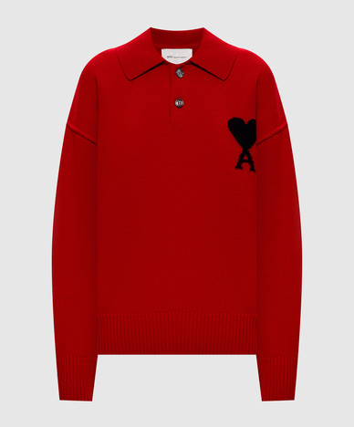Red wool sweater