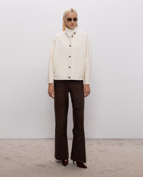 Max Mara PALMIZI ivory wool jacket MXMPALMIZI