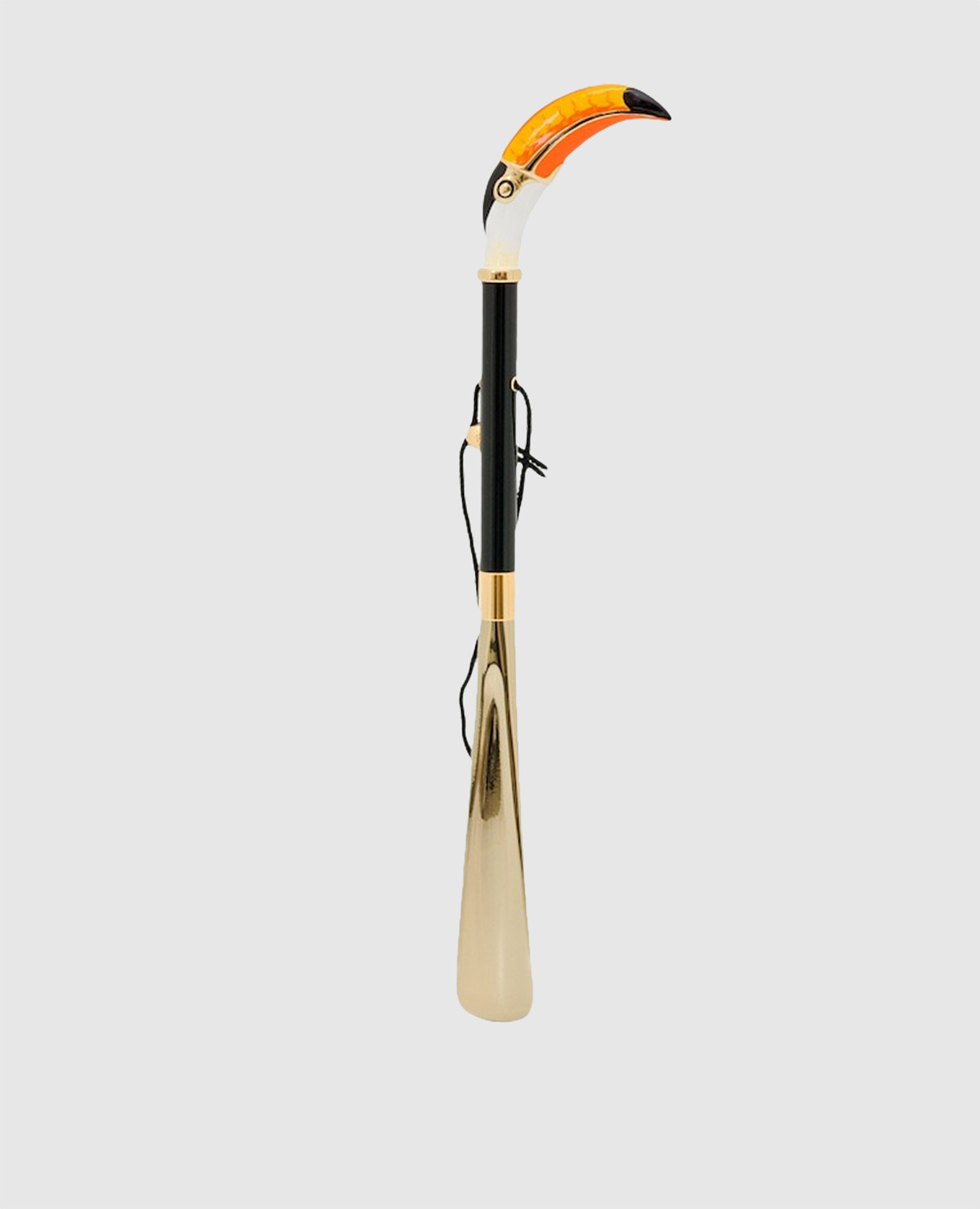 

Golden horn with a toucan handle Pasotti