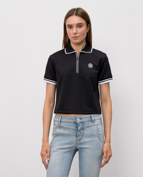 AMIRI Black polo shirt with embroidery AWTOJR1083