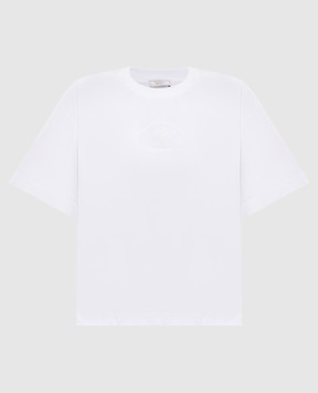 Peserico White T-shirt with print S06922J0Q40070E