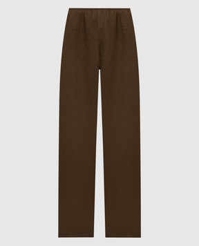 Ermanno Scervino Brown cashmere and silk pants D492P754PHP