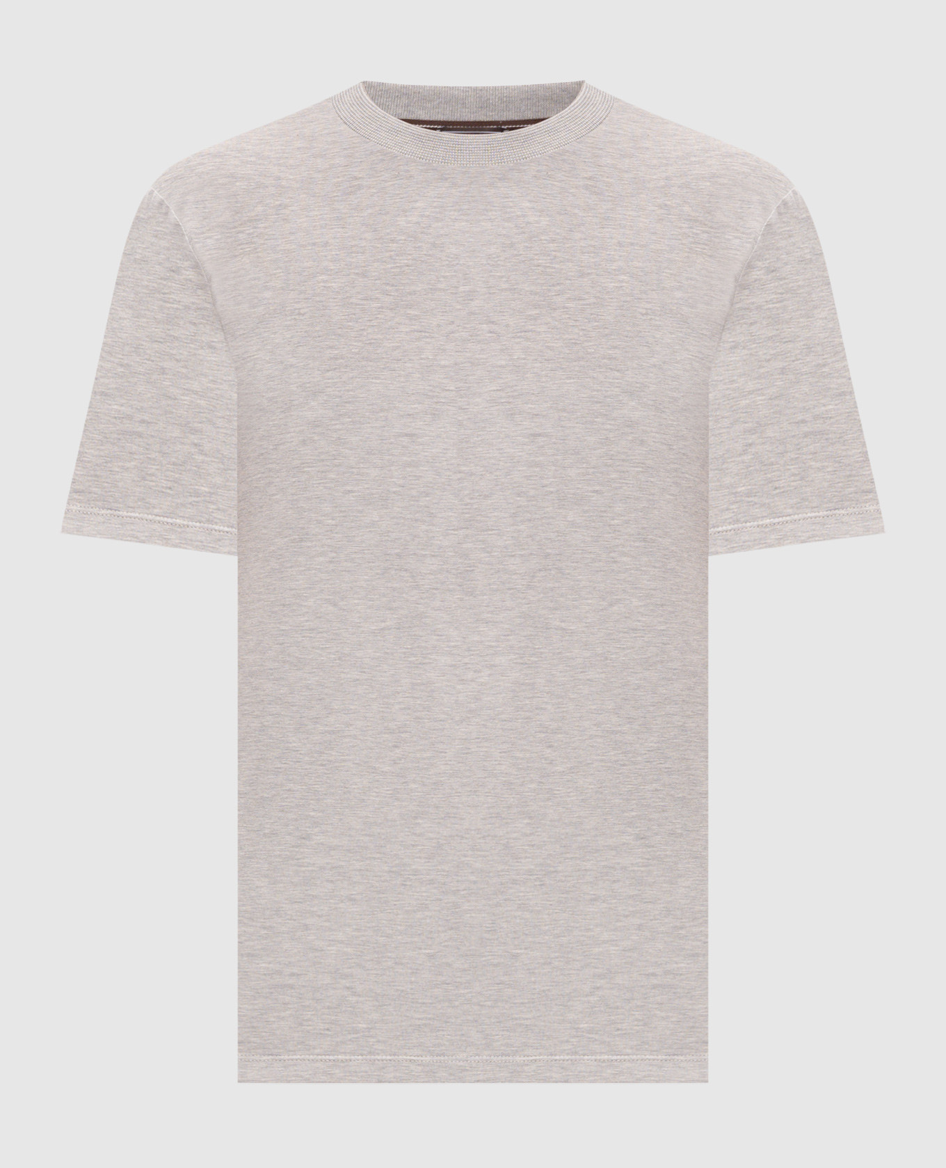 Grey T-shirt with logo print