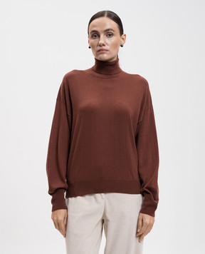 Peserico Brown wool golf S99427F1809770