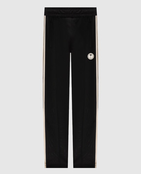 Palm Angels Black sweatpants with Palm brand patch PAMCJ002FB002