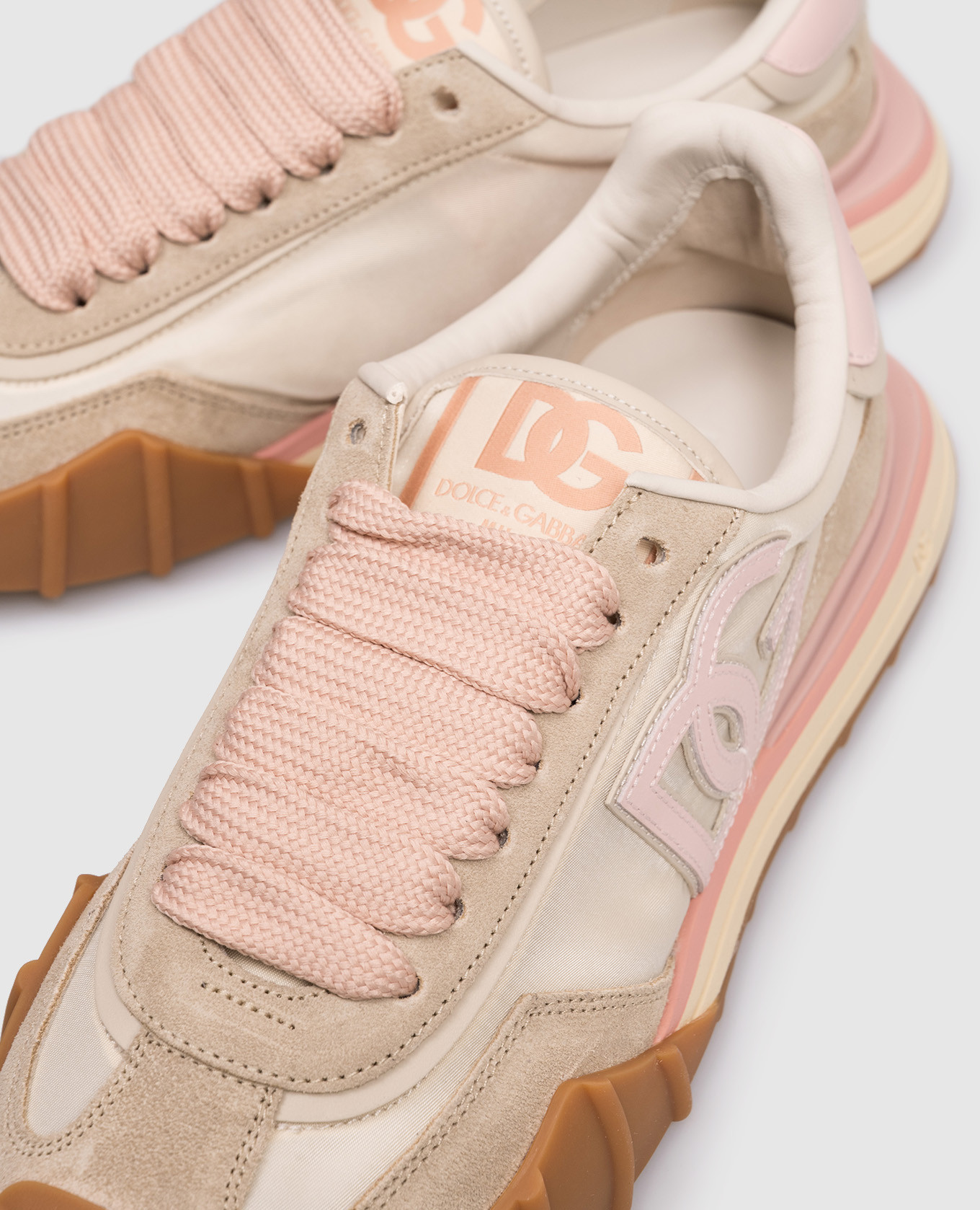 Beige DG Athletic combination sneakers Dolce&Gabbana 5
