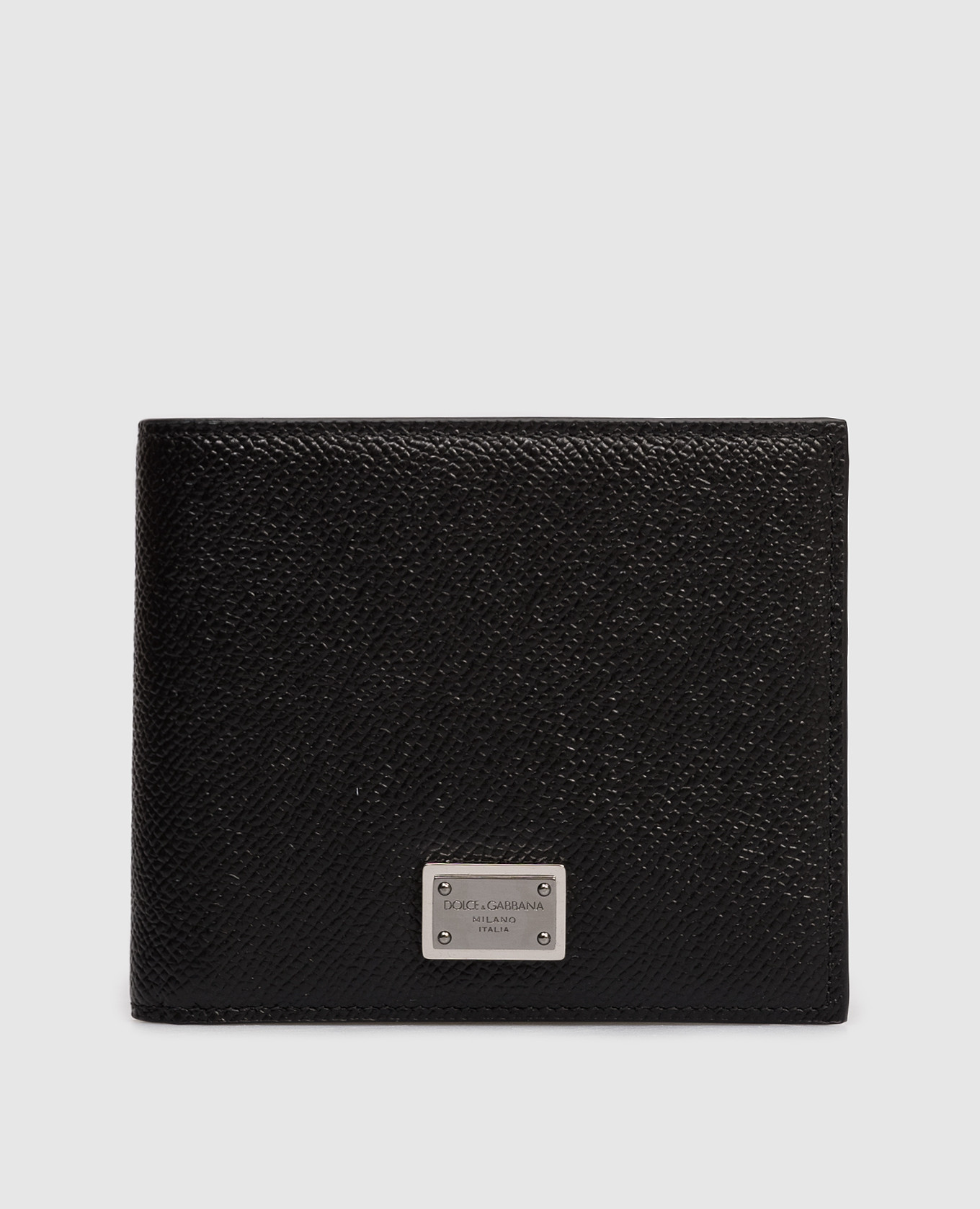 

Black leather protmone with logo plate Dolce&Gabbana