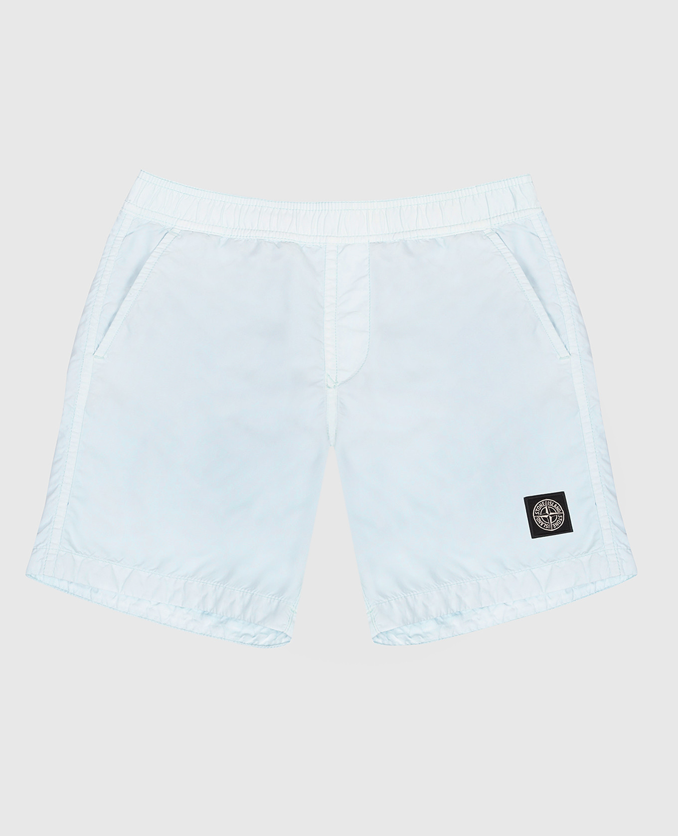 

Kids' blue swim shorts with logo patch Stone Island, Light blue