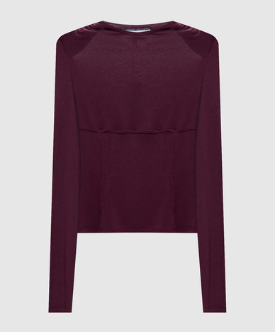 Burgundy top