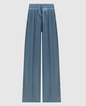 Jacob Lee Blue silk pants WSP0076SS25AB