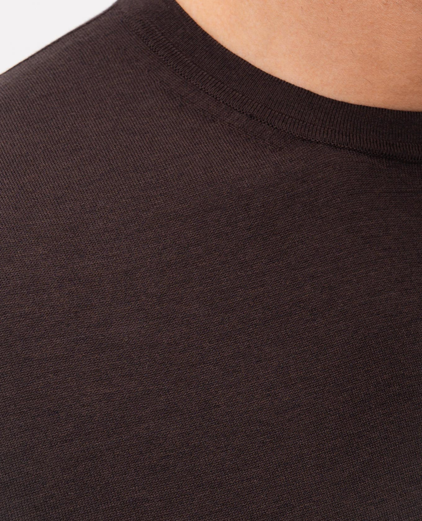 

Brown silk t-shirt Agnona