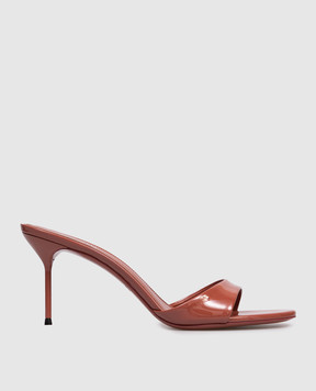 Paris Texas Lidia brown patent leather mules PX1141XVN01