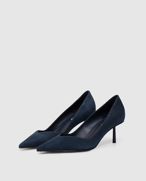 Le Silla VIVIENNE blue suede shoes 4216D060BXPPVEP