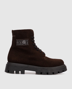 Maison Margiela MM6 Children's brown suede shoes 839363640