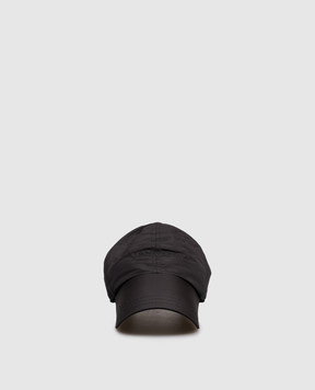 Saint Laurent Black cap with logo embroidery 8698213YU00