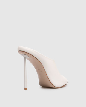 Le Silla Futura white leather mules 6679F100BXPPNEM
