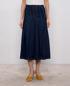 Max Mara Weekend Blue denim midi skirt WKDOVALE WKDOVALE