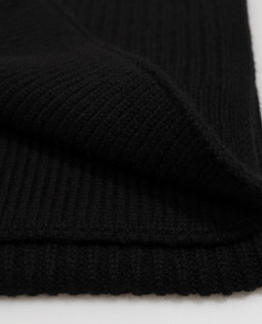 Bertolo Cashmere Black cashmere scarf 000121000005