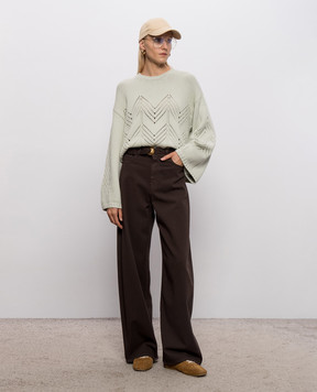 Twinset Green wool sweater 262TP3191