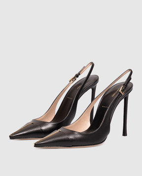Tom Ford Thea black leather slingbacks W3902LKD002P