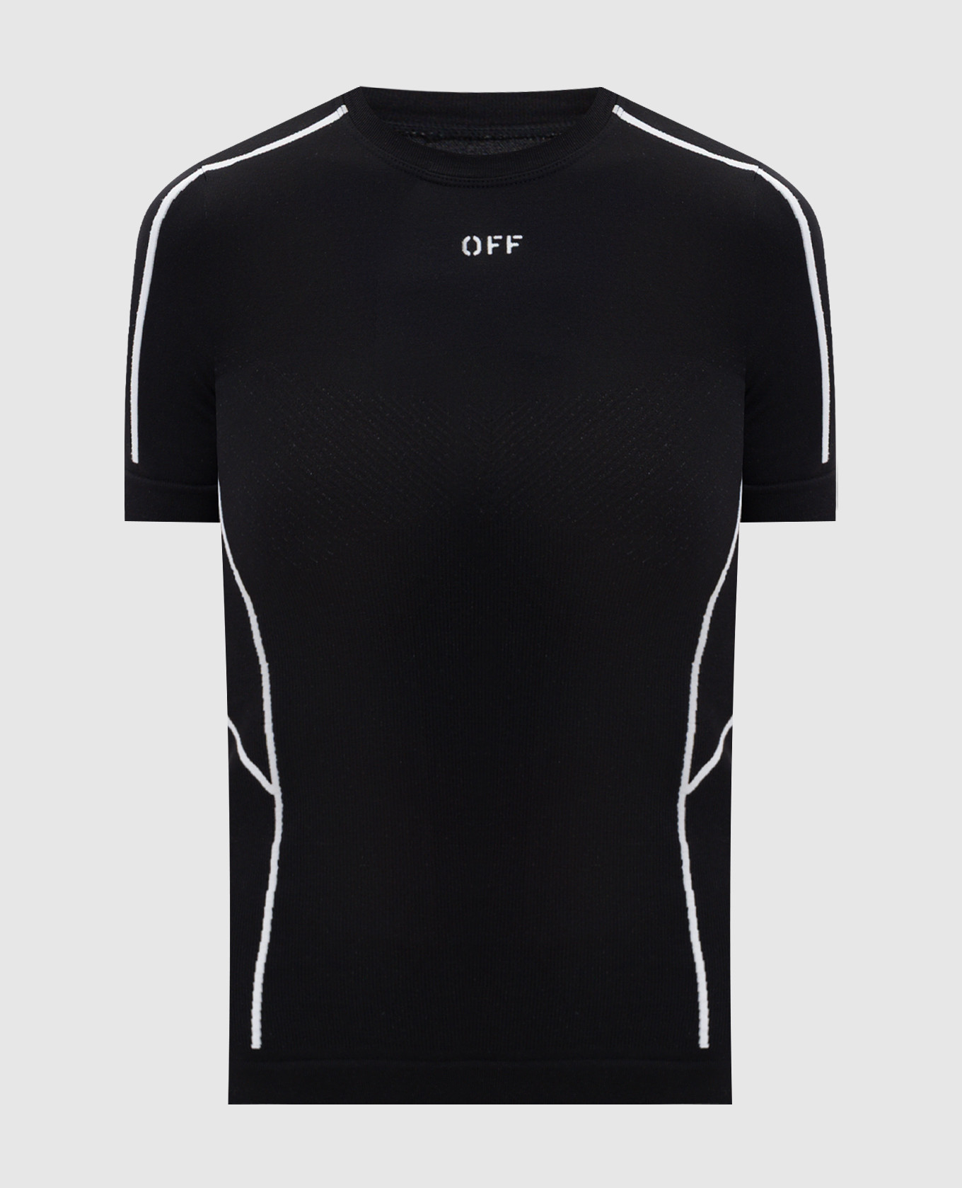 Black T-shirt with contrast logo