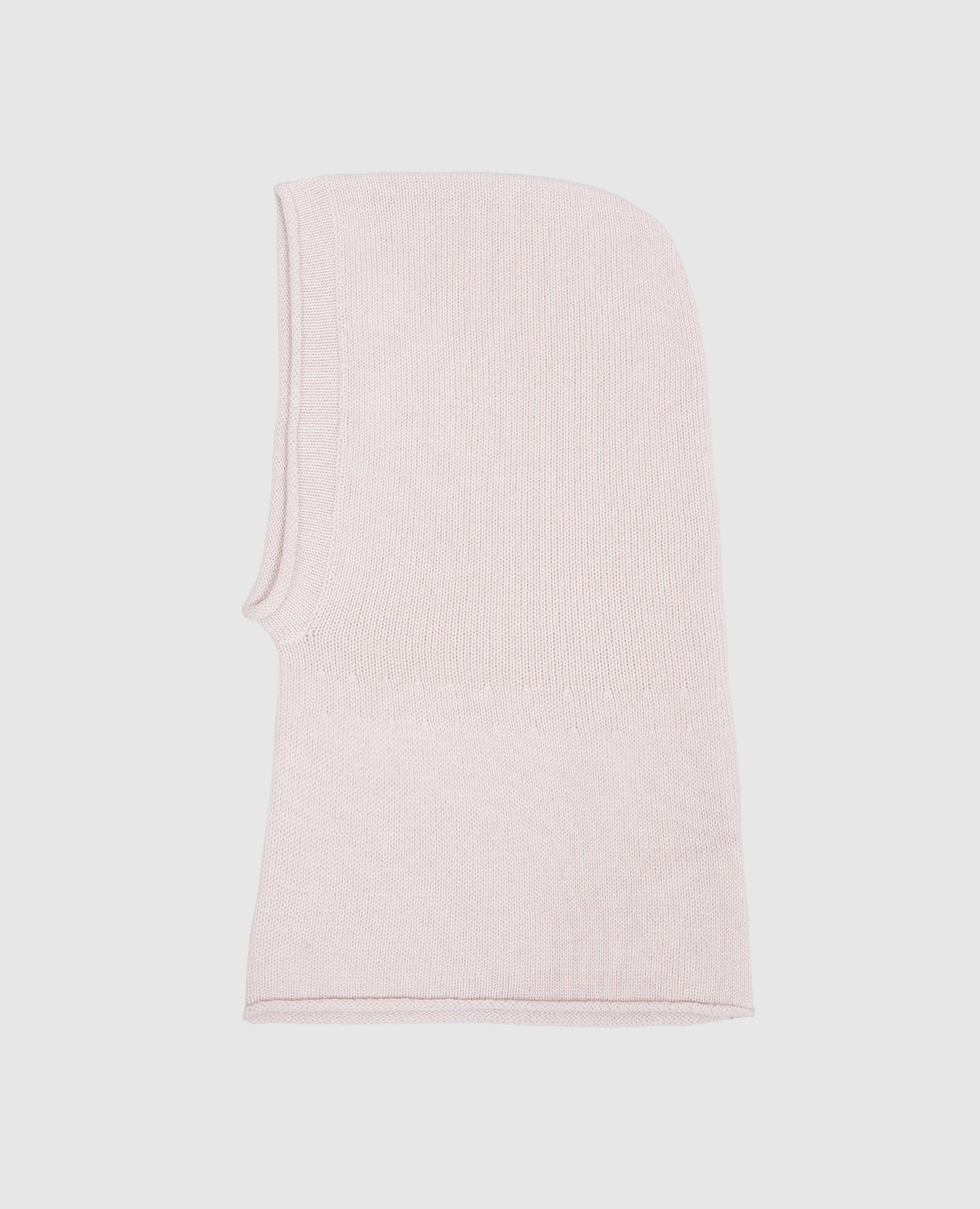 Beige cashmere hood