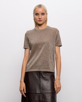Missoni Beige T-shirt with lurex DC26SN02BK01H3