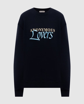 JW Anderson Anonymous Lovers black sweatshirt JW0276PG1905