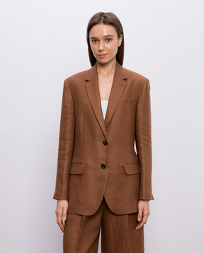 Brunello Cucinelli Brown linen jacket MH5277519