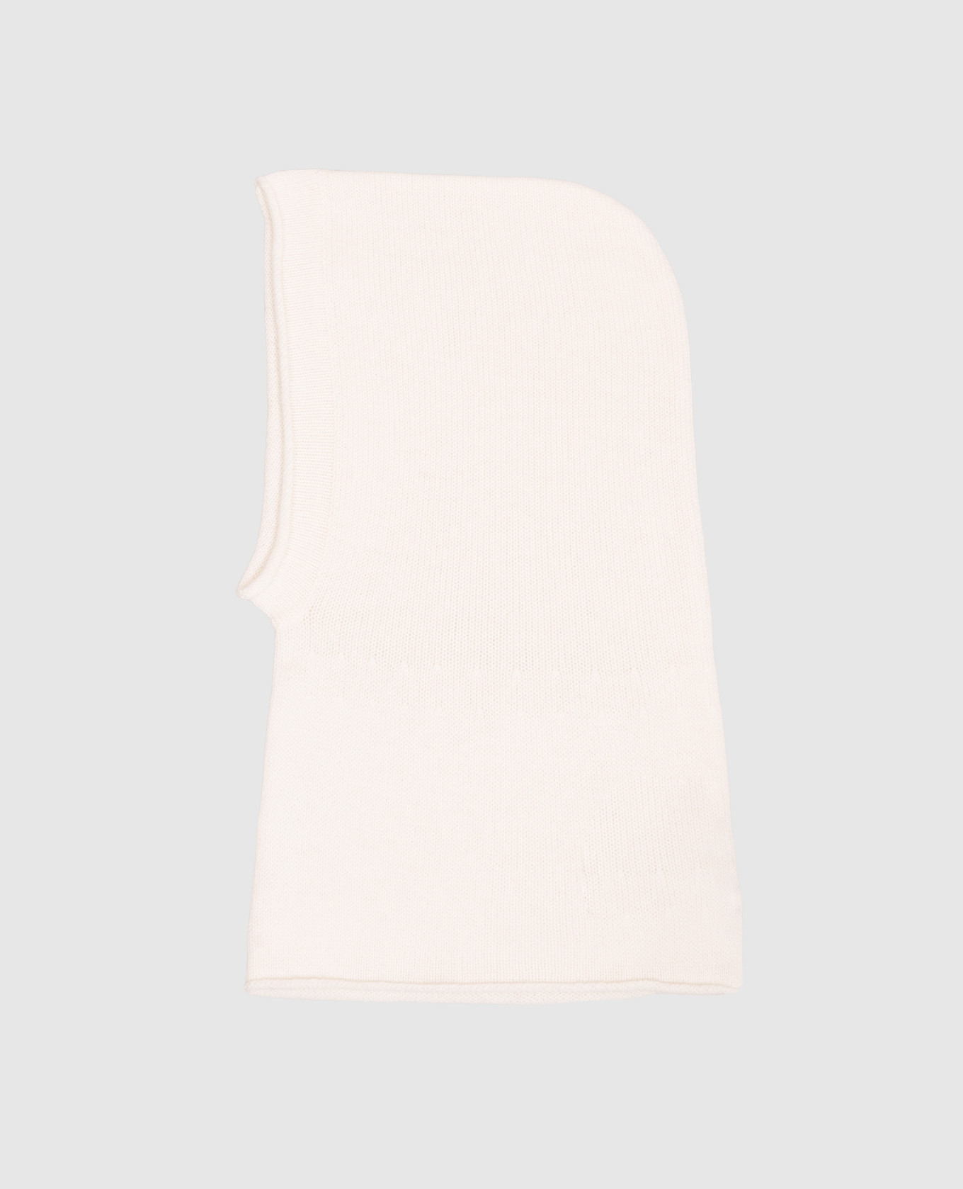 Ivory cashmere hood