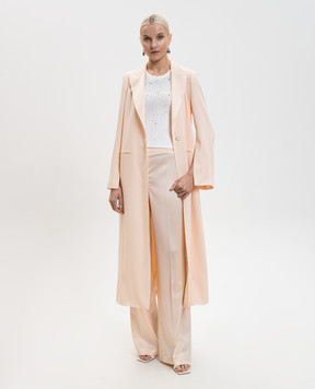 Twinset Beige coat with logo 261TP2422
