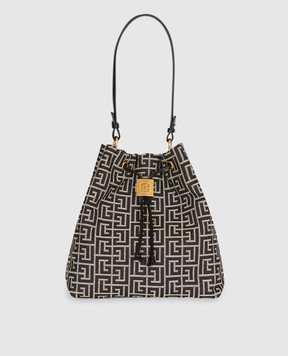 Balmain Black Pulse Monogram Backpack GN1GE036TJTE