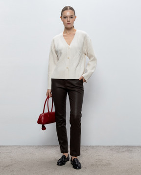 JOSEPH Aristea ivory wool cardigan JF010106