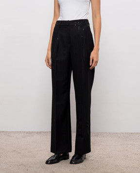 Twinset Black pants with sequins 262AT2041