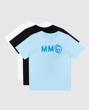 Maison Margiela MM6 Children's set of T-shirts with logo print M61016MM04I