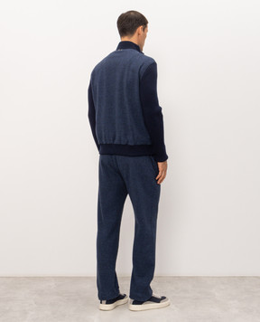 CAPOBIANCO Blue tracksuit with wool 21M459FS0021M708LFS00