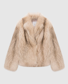Rindi Beige fox fur coat 034VO026