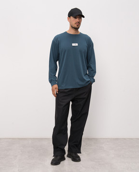 Maison Margiela MM6 Blue longsleeve with patch SH0NH0028M20258