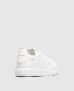 Alexander McQueen White Oversized perforated leather sneakers 553680WIAIG