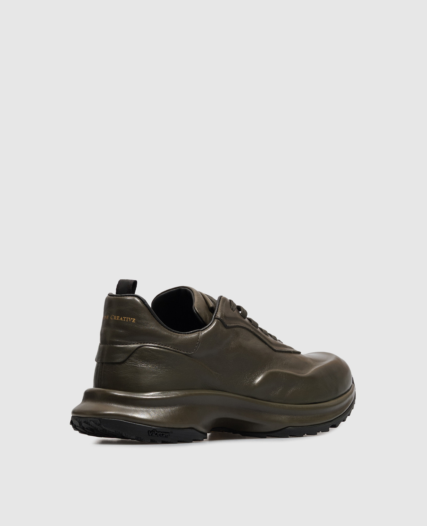 AXIS khaki leather sneakers Officine Creative 3