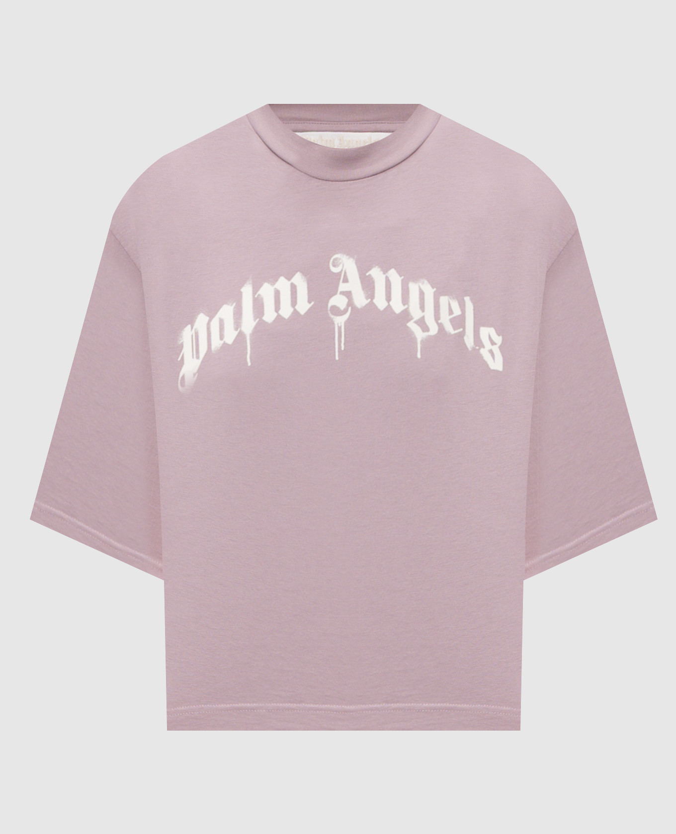 

Purple T-shirt with logo print Palm Angels, Violet