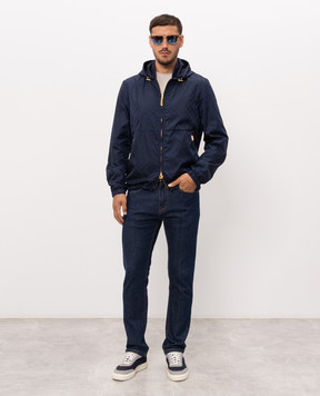 Stefano Ricci Blue jacket with hood MZJ6200150IT3100