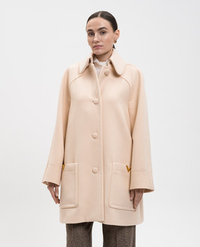 Valentino Beige wool coat 7B0CA3Z79UK