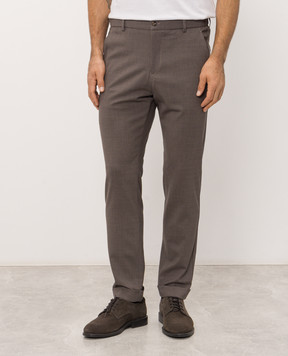 Marco Pescarolo Brown wool pants MANU5416