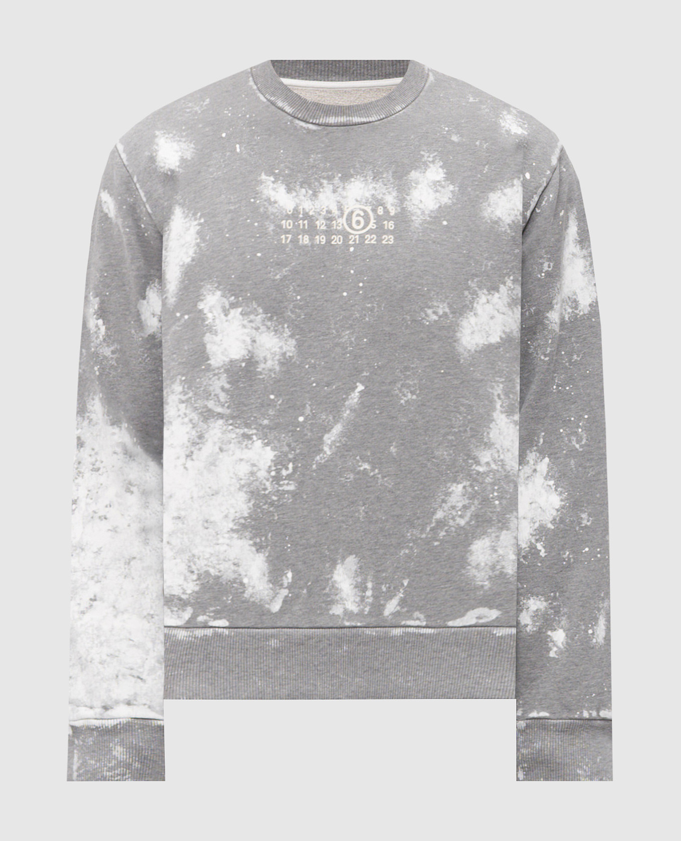 

Gray printed sweatshirt Maison Margiela MM6, Grey