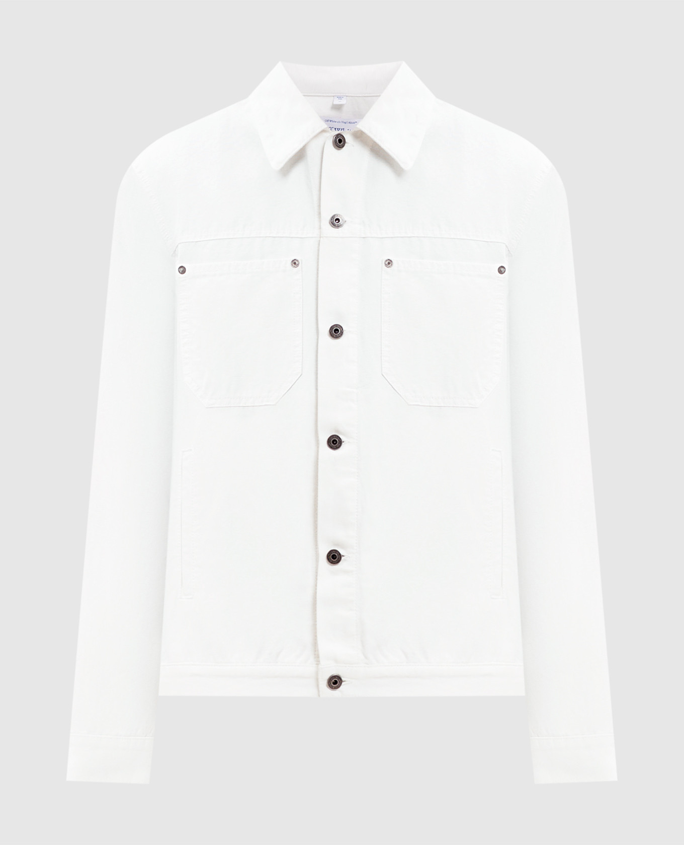 

White denim jacket with emblem Off-White