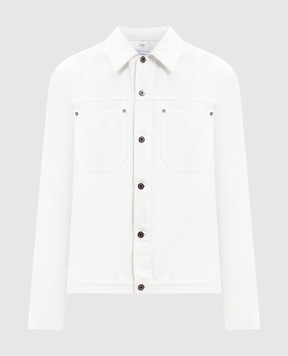 Off-White White denim jacket with emblem 44XEV01BS26F002